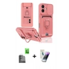 MARSİLYAN™- iPhone 16 Kılıf Vadi Form Prime - Şeffaf Pasifik Cam Ekran Koruyucu + Raze Metal Kamera Lens - SH