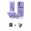 MARSİLYAN™- iPhone 16 Kılıf Vadi Form Prime - Şeffaf Pasifik Cam Ekran Koruyucu + PVD Metal Kamera Lens - YL