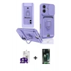 MARSİLYAN™- iPhone 16 Kılıf Vadi Form Prime - Siyah 360 Mat Full Body Arka Koruyucu + Bilvis Titan Kamera Lens - GS
