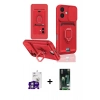 MARSİLYAN™- iPhone 16 Kılıf Vadi Form Prime - Siyah 360 Mat Full Body Arka Koruyucu + Bilvis Titan Kamera Lens - GS