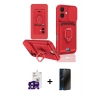 MARSİLYAN™- iPhone 16 Kılıf Vadi Form Prime - Siyah 3D Antistatik Hayalet Cam Ekran Koruyucu + Bilvis Titan Kamera Lens - SH