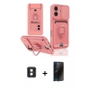 MARSİLYAN™- iPhone 16 Kılıf Vadi Form Prime - Siyah 3D Antistatik Hayalet Cam Ekran Koruyucu + PVD Metal Kamera Lens - MI