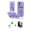 MARSİLYAN™- iPhone 16 Kılıf Vadi Form Prime - Siyah 3D Antistatik Mat Seramik Nano Ekran Koruyucu + Raze Metal Kamera Lens - BZ