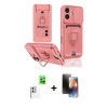 MARSİLYAN™- iPhone 16 Kılıf Vadi Form Prime - Siyah 3D Antistatik Mat Seramik Nano Ekran Koruyucu + Raze Metal Kamera Lens - BZ