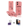MARSİLYAN™- iPhone 16 Kılıf Vadi Form Prime - Siyah 3D Antistatik Mat Seramik Nano Ekran Koruyucu + Bilvis Titan Kamera Lens - SH