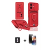 MARSİLYAN™- iPhone 16 Kılıf Vadi Form Prime - Siyah 3D Antistatik Mat Seramik Nano Ekran Koruyucu + PVD Metal Kamera Lens - PE
