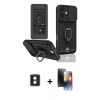 MARSİLYAN™- iPhone 16 Kılıf Vadi Form Prime - Siyah 3D Antistatik Mat Seramik Nano Ekran Koruyucu + PVD Metal Kamera Lens - MI