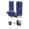 MARSİLYAN™- iPhone 16 Kılıf Vadi Form Prime - Siyah 3D Antistatik Mat Seramik Nano Ekran Koruyucu + PVD Metal Kamera Lens - YL