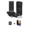 MARSİLYAN™- iPhone 16 Kılıf Vadi Form Prime - Siyah 3D Antistatik Mat Seramik Nano Ekran Koruyucu + PVD Metal Kamera Lens - YL