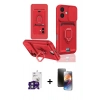 MARSİLYAN™- iPhone 16 Kılıf Vadi Form Prime - Siyah 3D Antistatik Mat Seramik Nano Ekran Koruyucu + Bilvis Titan Kamera Lens - YL