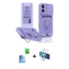 MARSİLYAN™- iPhone 16 Kılıf Vadi Form Prime - Siyah 3D Antistatik Seramik Nano Ekran Koruyucu + Raze Metal Kamera Lens - LT