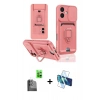 MARSİLYAN™- iPhone 16 Kılıf Vadi Form Prime - Siyah 3D Antistatik Seramik Nano Ekran Koruyucu + Siyah Raze Metal Kamera Lens