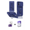 MARSİLYAN™- iPhone 16 Kılıf Vadi Form Prime - Siyah Bilvis 5in1 3D Magic Cam Ekran Koruyucu + Bilvis Titan Kamera Lens - GS