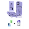 MARSİLYAN™- iPhone 16 Kılıf Vadi Form Prime - Siyah Bilvis 5in1 3D Magic Cam Ekran Koruyucu + Raze Metal Kamera Lens - LT