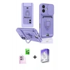 MARSİLYAN™- iPhone 16 Kılıf Vadi Form Prime - Siyah Bilvis 5in1 3D Magic Cam Ekran Koruyucu + Pembe Raze Metal Kamera Lens