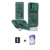 MARSİLYAN™- iPhone 16 Kılıf Vadi Form Prime - Siyah Bilvis 5in1 3D Magic Cam Ekran Koruyucu + PVD Metal Kamera Lens - YL