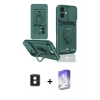MARSİLYAN™- iPhone 16 Kılıf Vadi Form Prime - Siyah Bilvis 5in1 3D Magic Cam Ekran Koruyucu + PVD Metal Kamera Lens - MI