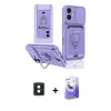 MARSİLYAN™- iPhone 16 Kılıf Vadi Form Prime - Siyah Bilvis 5in1 5D Magic Hayalet Cam Ekran Koruyucu + PVD Metal Kamera Lens - YL