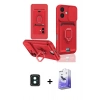 MARSİLYAN™- iPhone 16 Kılıf Vadi Form Prime - Siyah Bilvis 5in1 5D Magic Hayalet Cam Ekran Koruyucu + PVD Metal Kamera Lens - YL