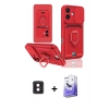 MARSİLYAN™- iPhone 16 Kılıf Vadi Form Prime - Siyah Bilvis 5in1 5D Magic Hayalet Cam Ekran Koruyucu + PVD Metal Kamera Lens - PE