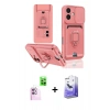 MARSİLYAN™- iPhone 16 Kılıf Vadi Form Prime - Siyah Bilvis 5in1 5D Magic Hayalet Cam Ekran Koruyucu + Raze Metal Kamera Lens - PE