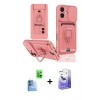 MARSİLYAN™- iPhone 16 Kılıf Vadi Form Prime - Siyah Bilvis 5in1 5D Magic Hayalet Cam Ekran Koruyucu + Raze Metal Kamera Lens - LT