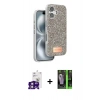 MARSİLYAN™- iPhone 16 Kılıf Vadi Klasik Serisi - Şeffaf 360 Full Body Arka Koruyucu + Bilvis Titan Kamera Lens - PE