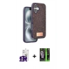 MARSİLYAN™- iPhone 16 Kılıf Vadi Klasik Serisi - Şeffaf 360 Full Body Arka Koruyucu + Bilvis Titan Kamera Lens - PE