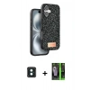 MARSİLYAN™- iPhone 16 Kılıf Vadi Klasik Serisi - Şeffaf 360 Full Body Arka Koruyucu + PVD Metal Kamera Lens - YL