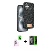 MARSİLYAN™- iPhone 16 Kılıf Vadi Klasik Serisi - Şeffaf 360 Full Body Arka Koruyucu + Raze Metal Kamera Lens - PE
