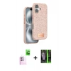 MARSİLYAN™- iPhone 16 Kılıf Vadi Klasik Serisi - Şeffaf 360 Full Body Arka Koruyucu + Raze Metal Kamera Lens - PE