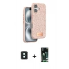 MARSİLYAN™- iPhone 16 Kılıf Vadi Klasik Serisi - Siyah 360 Mat Full Body Arka Koruyucu + PVD Metal Kamera Lens - YL