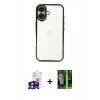 MARSİLYAN™- iPhone 16 Kılıf Vadi Minimal - Şeffaf 360 Full Body Arka Koruyucu + Bilvis Titan Kamera Lens - PE
