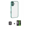 MARSİLYAN™- iPhone 16 Kılıf Vadi Minimal - Şeffaf 360 Full Body Arka Koruyucu + PVD Metal Kamera Lens - PE