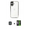 MARSİLYAN™- iPhone 16 Kılıf Vadi Minimal - Şeffaf 360 Full Body Arka Koruyucu + PVD Metal Kamera Lens - YL