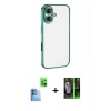 MARSİLYAN™- iPhone 16 Kılıf Vadi Minimal - Şeffaf 360 Full Body Arka Koruyucu + Raze Metal Kamera Lens - LT