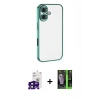 MARSİLYAN™- iPhone 16 Kılıf Vadi Minimal - Şeffaf 360 Full Body Arka Koruyucu + Bilvis Titan Kamera Lens - SH