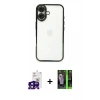 MARSİLYAN™- iPhone 16 Kılıf Vadi Minimal - Şeffaf 360 Full Body Arka Koruyucu + Bilvis Titan Kamera Lens - SH