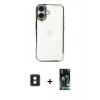 MARSİLYAN™- iPhone 16 Kılıf Vadi Minimal - Siyah 360 Mat Full Body Arka Koruyucu + PVD Metal Kamera Lens - MI