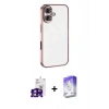 MARSİLYAN™- iPhone 16 Kılıf Vadi Minimal - Siyah Bilvis 5in1 3D Magic Cam Ekran Koruyucu + Bilvis Titan Kamera Lens - PE