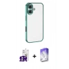 MARSİLYAN™- iPhone 16 Kılıf Vadi Minimal - Siyah Bilvis 5in1 3D Magic Cam Ekran Koruyucu + Bilvis Titan Kamera Lens - GS
