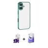 MARSİLYAN™- iPhone 16 Kılıf Vadi Minimal - Siyah Bilvis 5in1 5D Magic Hayalet Cam Ekran Koruyucu + Bilvis Titan Kamera Lens - SH