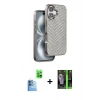 MARSİLYAN™- iPhone 16 Kılıf Vadi Özel Seri - Şeffaf 360 Full Body Arka Koruyucu + Raze Metal Kamera Lens - LT