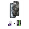 MARSİLYAN™- iPhone 16 Kılıf Vadi Özel Seri - Şeffaf 360 Full Body Arka Koruyucu + Bilvis Titan Kamera Lens - PE