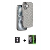 MARSİLYAN™- iPhone 16 Kılıf Vadi Özel Seri - Şeffaf 360 Full Body Arka Koruyucu + PVD Metal Kamera Lens - PE