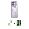 MARSİLYAN™- iPhone 16 Kılıf Yadigar Asil Koleksiyonu - Şeffaf 360 Full Body Arka Koruyucu + Raze Metal Kamera Lens - BZ