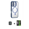 MARSİLYAN™- iPhone 16 Kılıf Yadigar Asil Koleksiyonu - Şeffaf 360 Full Body Arka Koruyucu + PVD Metal Kamera Lens - YL
