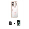 MARSİLYAN™- iPhone 16 Kılıf Yadigar Asil Koleksiyonu - Siyah 360 Mat Full Body Arka Koruyucu + PVD Metal Kamera Lens - PE