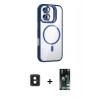 MARSİLYAN™- iPhone 16 Kılıf Yadigar Asil Koleksiyonu - Siyah 360 Mat Full Body Arka Koruyucu + PVD Metal Kamera Lens - PE