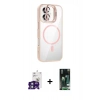 MARSİLYAN™- iPhone 16 Kılıf Yadigar Asil Koleksiyonu - Siyah 360 Mat Full Body Arka Koruyucu + Bilvis Titan Kamera Lens - YL